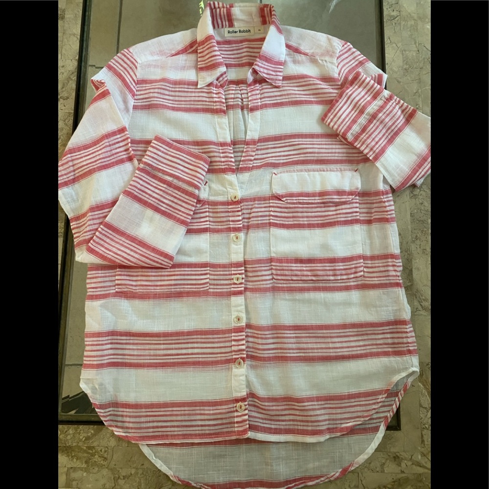 Roberta Roller Robin button down  shirt